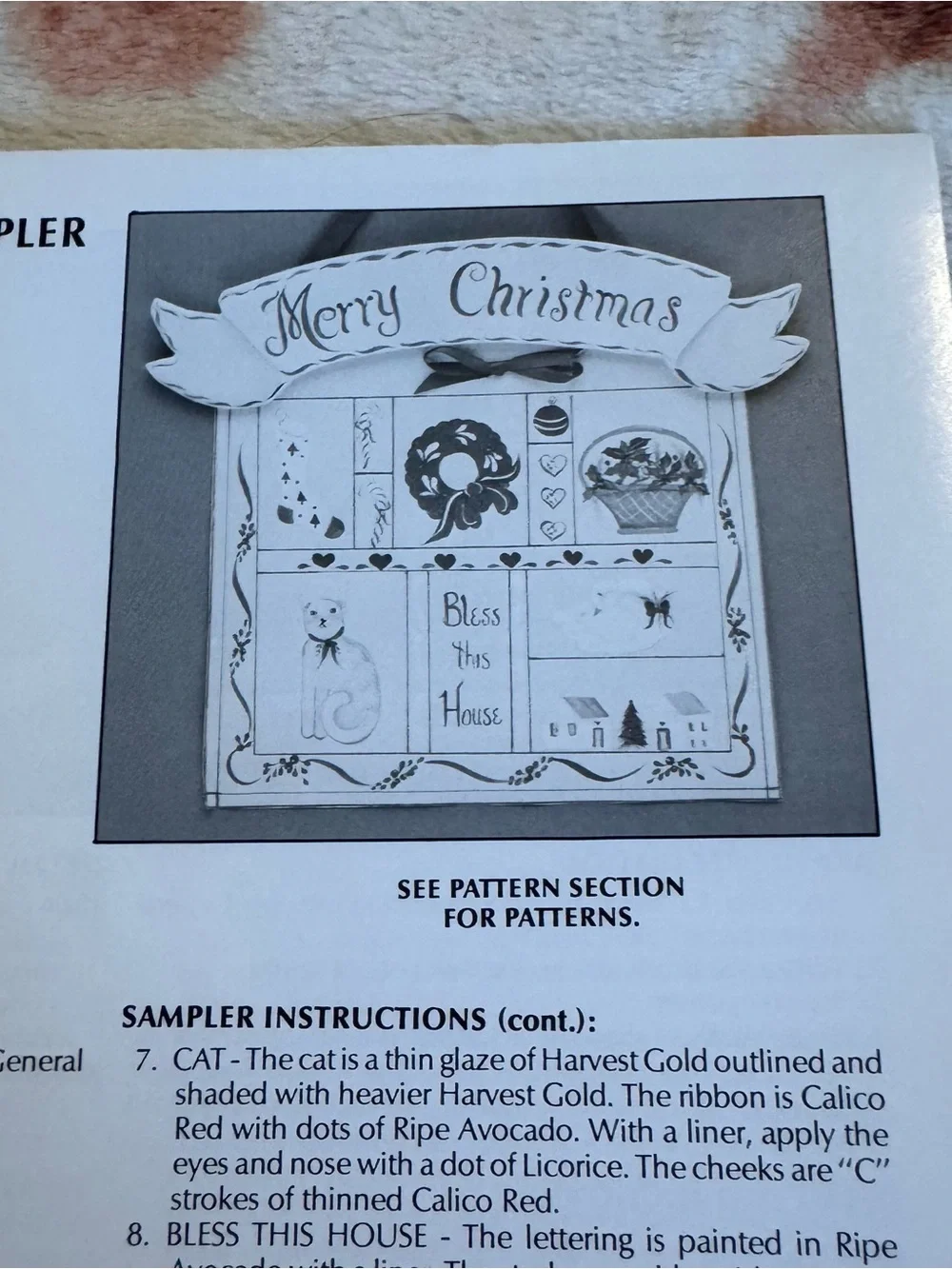 1987 Holiday Feeling Year 'round Decorative Christmas Craft Painting Booklet